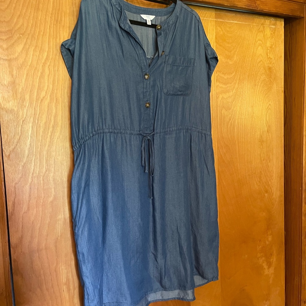 Time and Tru Denim Blue Blouse